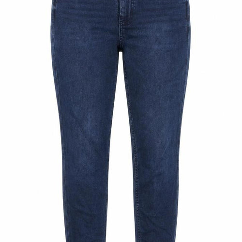 Marks and Spencer Womens Blue Cotton Skinny Jeans Size 10 Regular Zip