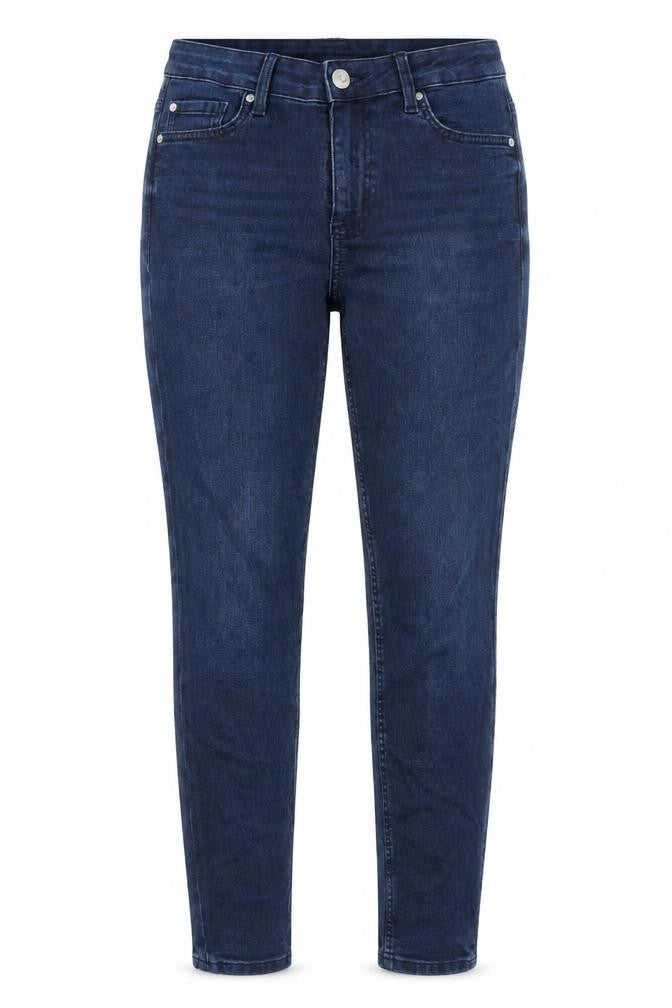 Marks and Spencer Womens Blue Cotton Skinny Jeans Size 10 Regular Zip
