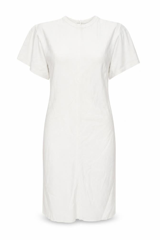 Zara Womens Ivory Polyester Pencil Dress Size S Round Neck Zip