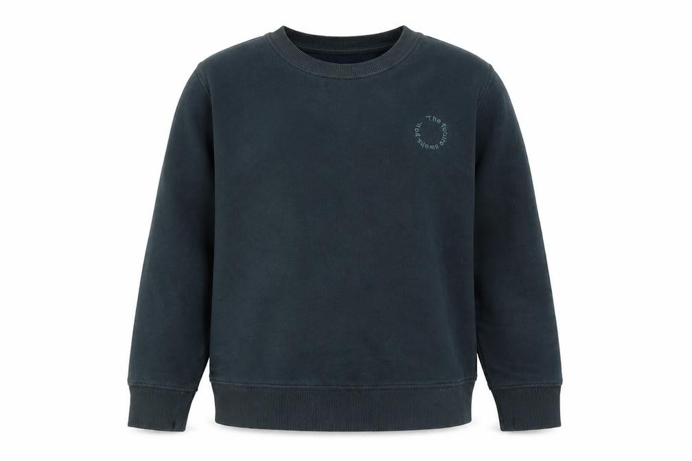 Front view of Zara girls’ green cotton pullover sweatshirt, size 11-12, years pullover