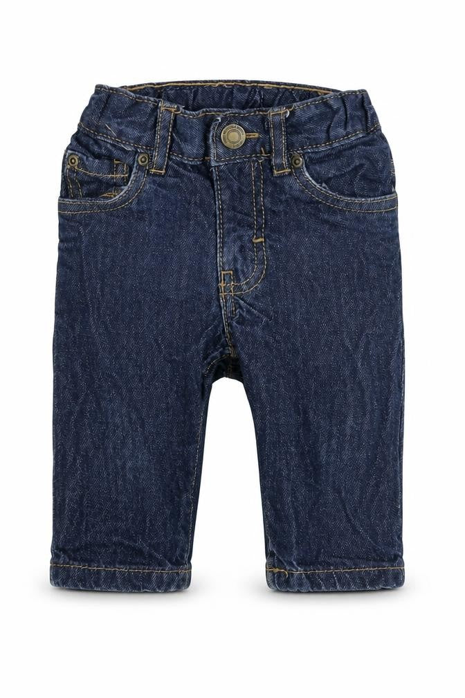 H&M Boys Blue 100% Cotton Jogger Jeans Size 3-6 Months Zip