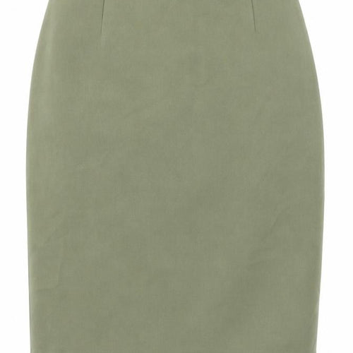 Fairweather Womens Green Polyester Straight & Pencil Skirt Size 10 Zip