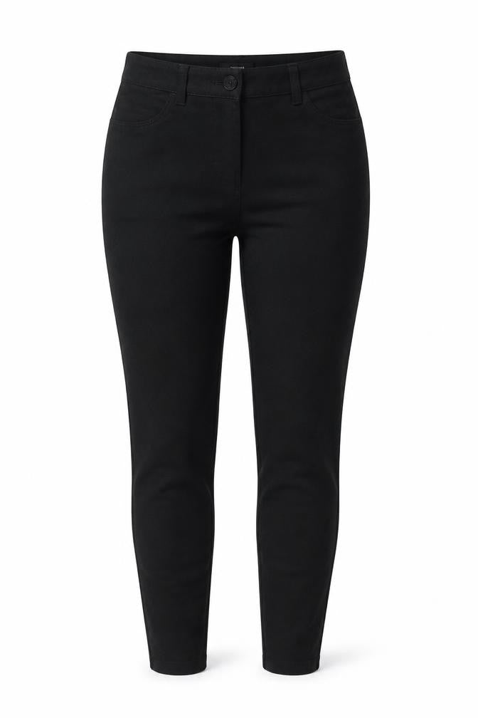 Denim Womens Black Cotton Skinny Jeans Size 12 L30 in Regular Button