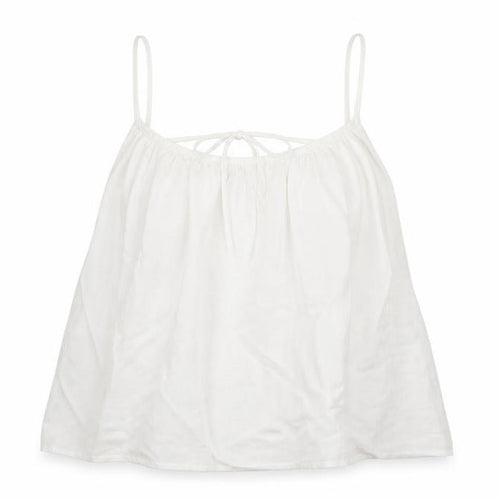 Primark Womens White Polyester Camisole Tank Size 6 Scoop Neck - Tie Back Detail