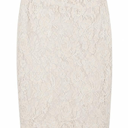 Bourne Womens Beige Floral Polyester Straight & Pencil Skirt Size 10 Zip