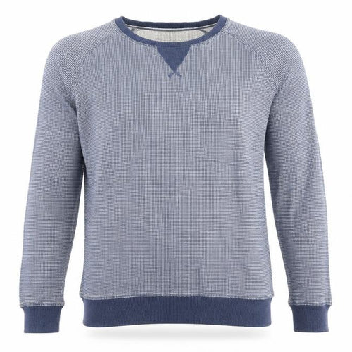 Boohoo Mens Blue Round Neck Cotton Pullover Jumper Size S Long Sleeve