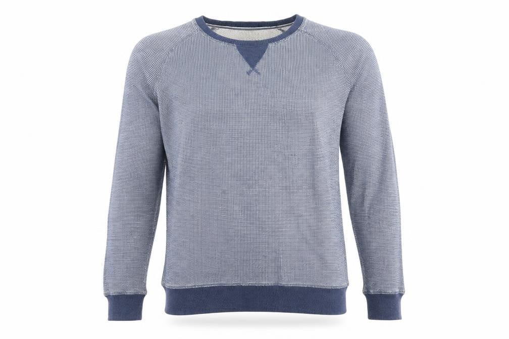 Boohoo Mens Blue Round Neck Cotton Pullover Jumper Size S Long Sleeve