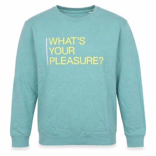 Preworn Mens Green Cotton Pullover Sweatshirt Size L - What's your pleasure?