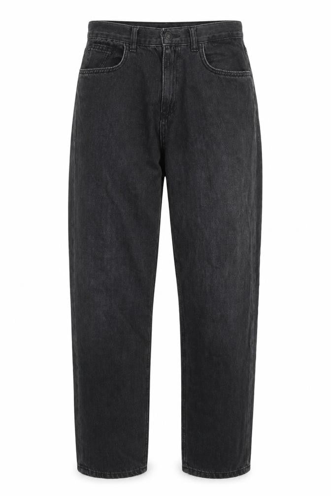 By Yourself Womens Black Cotton Straight Jeans Size 28 in Regular Zip
