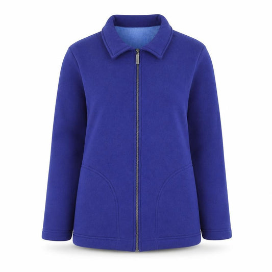 Front view of Cotswold women’s purple jacket, size M, zip