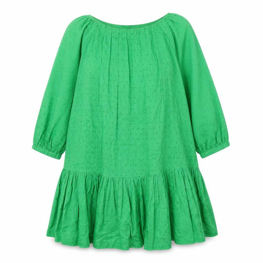 Front view of Next women’s green geometric 100% cotton a-line, size UK 12, round neck pullover