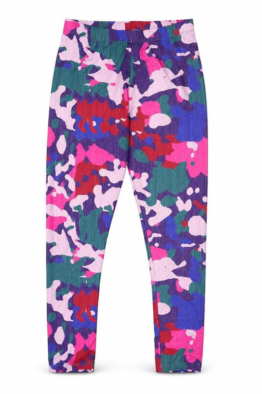 NEXT Girls Multicoloured Camouflage Polyester Jogger Trousers Size 9 Months Regular Pullover - Leggings