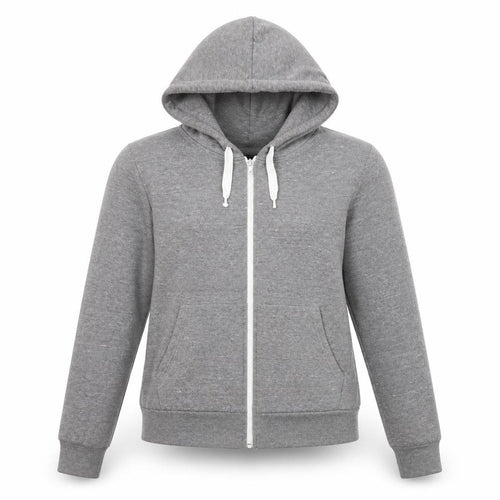 Topshop Womens Grey Cotton Full Zip Hoodie Size 6 Zip