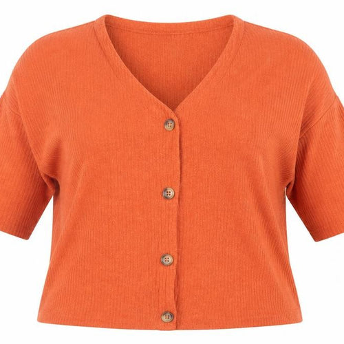 New Look Womens Brown V-Neck Viscose Cardigan Jumper Size M