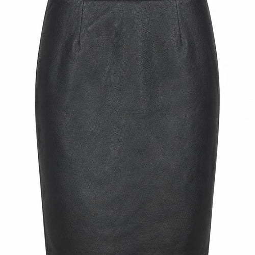 YNONYME Womens Black Polyester Straight & Pencil Skirt Size 12 Zip