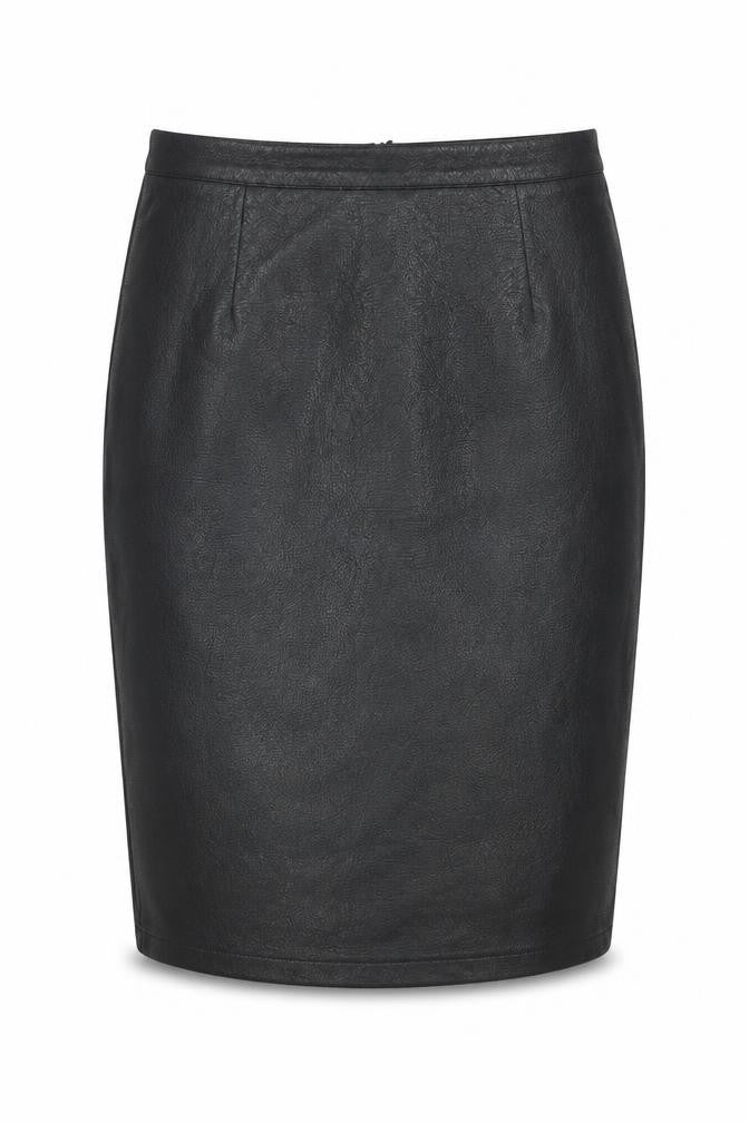 YNONYME Womens Black Polyester Straight & Pencil Skirt Size 12 Zip