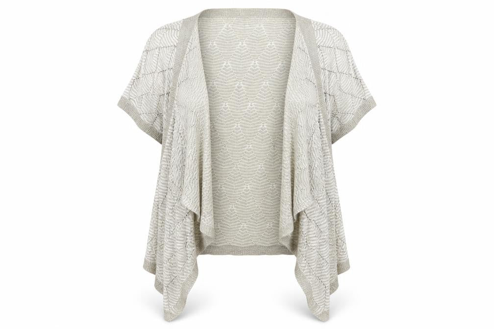 Per Una Womens Beige V-Neck Acrylic Cardigan Jumper Size 16