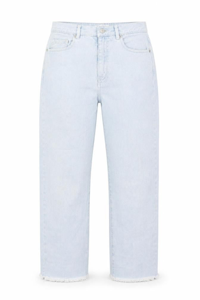 Pull&Bear Womens Black Cotton Straight Jeans Size 8 Regular Zip - Distressed Hems