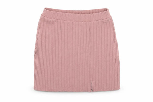 Front view of Primark women’s pink polyester bandage skirt, size M