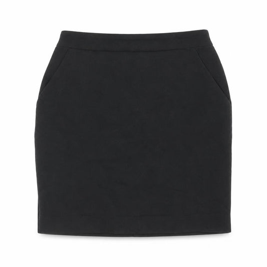 New Look Girls Black Polyester Straight & Pencil Skirt Size 12 Years Regular Zip