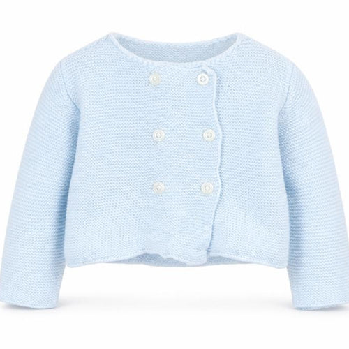 GOCCO Boys Blue Acrylic Cardigan Jumper Size 6-9 Months Button