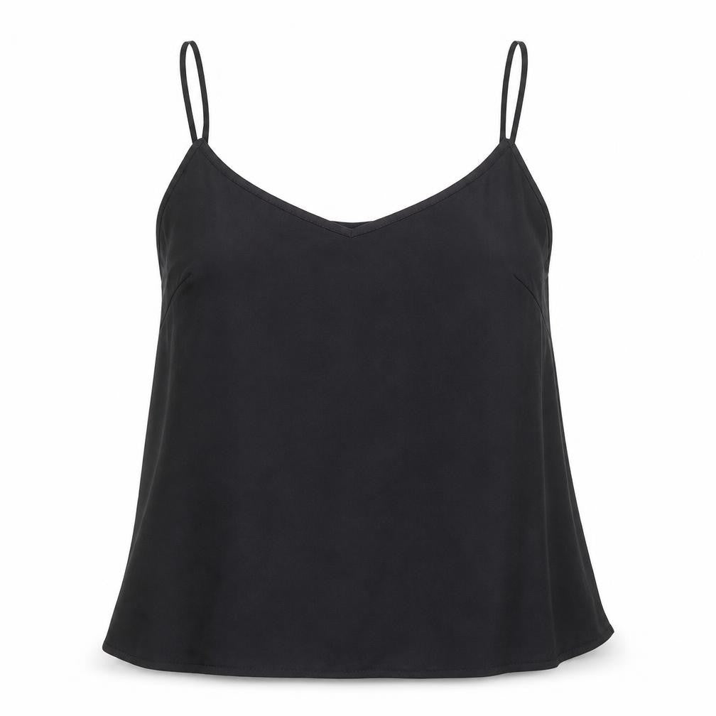 F&F Womens Black Polyester Camisole Tank Size 14 V-Neck