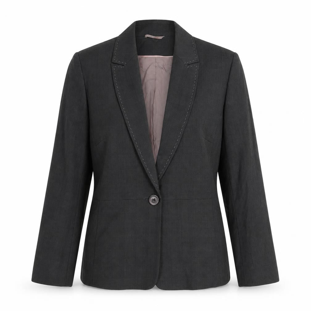 Next Womens Grey Polyester Jacket Blazer Size 10