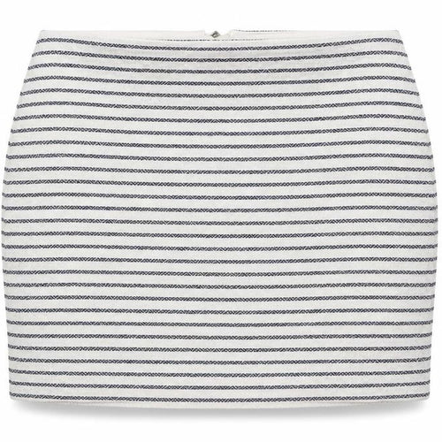 Gap Womens White Striped Cotton Bandage Skirt Size 6 Zip