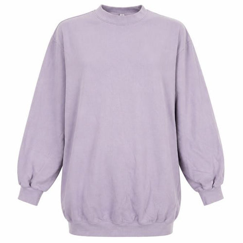 Divided Womens Purple Cotton Jumper Dress Size M Mock Neck Pullover