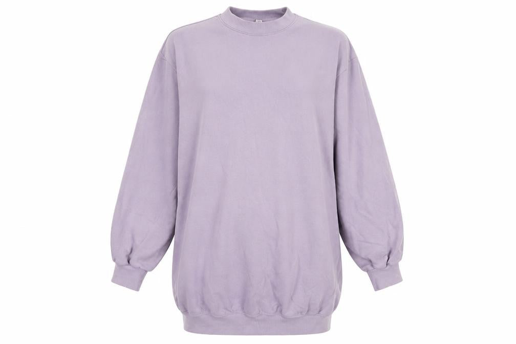 Divided Womens Purple Cotton Jumper Dress Size M Mock Neck Pullover