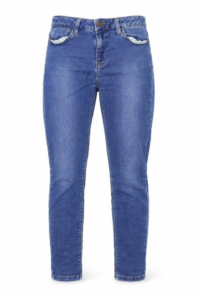 Waredenim Womens Blue Cotton Skinny Jeans Size 12 Regular Zip