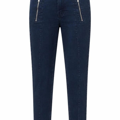 Marks and Spencer Womens Blue Cotton Skinny Jeans Size 8 L25 in Slim Zip