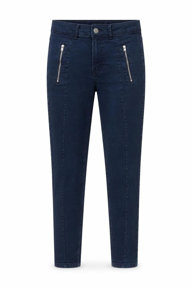 Marks and Spencer Womens Blue Cotton Skinny Jeans Size 8 L25 in Slim Zip