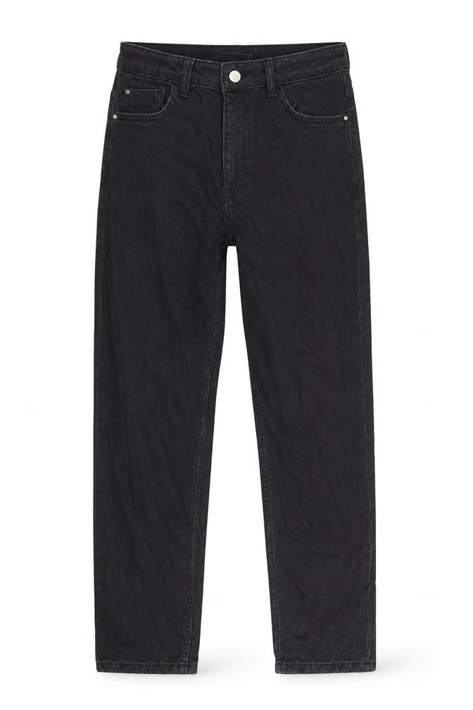 Zanzara Womens Black Cotton Straight Jeans Size 10 Regular Zip