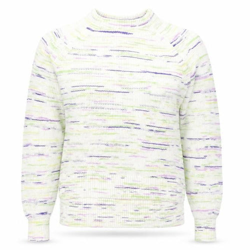 Marks and Spencer Womens Multicoloured Round Neck Striped Cotton Pullover Jumper Size L