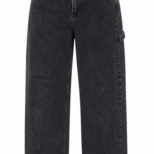 ASOS Womens Black Cotton Straight Jeans Size 6 L28 in Regular Zip