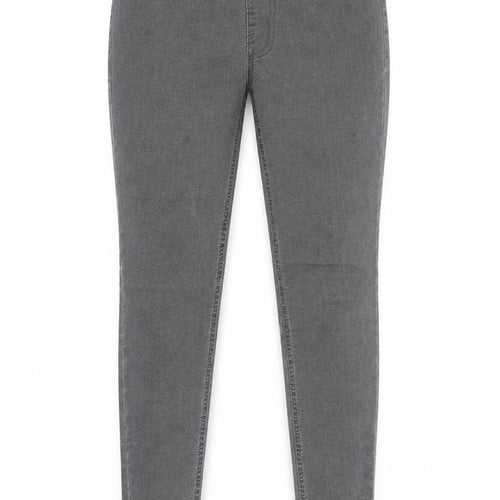 New Look Womens Grey Cotton Skinny Jeans Size 8 Regular