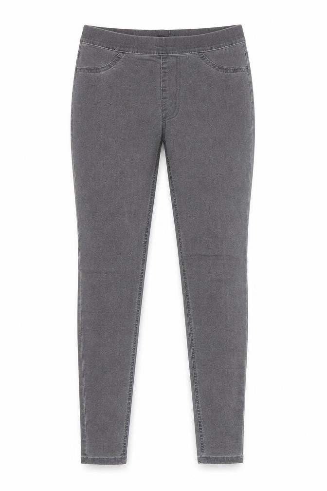 New Look Womens Grey Cotton Skinny Jeans Size 8 Regular