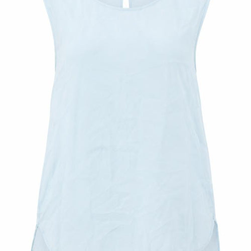 Damsel in a Dress Womens Blue Cupro Basic Tank Size 10 Scoop Neck