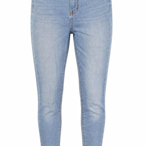 Denim & Co. Womens Blue Cotton Skinny Jeans Size 8 Regular Zip