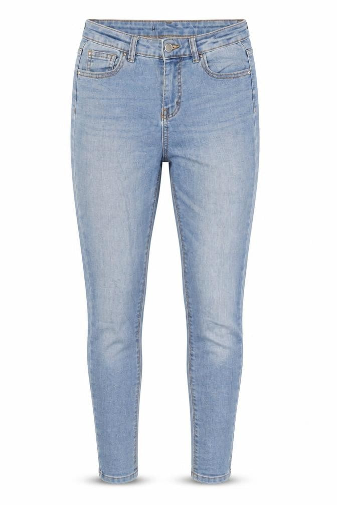 Denim & Co. Womens Blue Cotton Skinny Jeans Size 8 Regular Zip