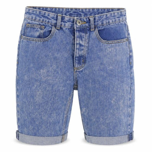 Denim & Co. Mens Black Cotton Biker Shorts Size 30 in Regular Zip