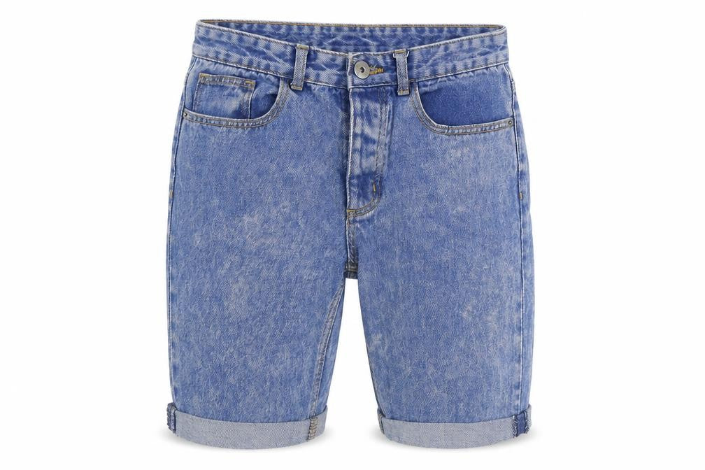 Denim & Co. Mens Black Cotton Biker Shorts Size 30 in Regular Zip