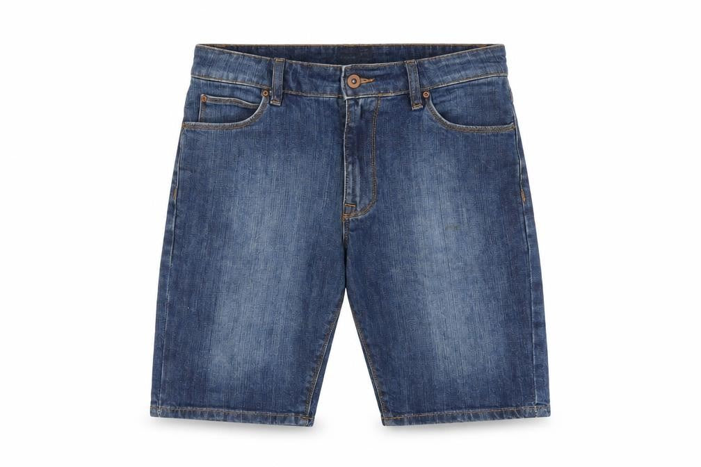 ASOS Mens Blue Cotton Biker Shorts Size 30 in L10 in Regular Button