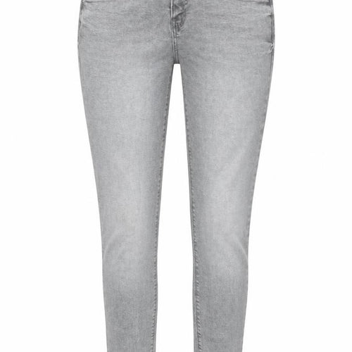 Denim & Co. Womens Grey Cotton Skinny Jeans Size 10 L29 in Regular Button