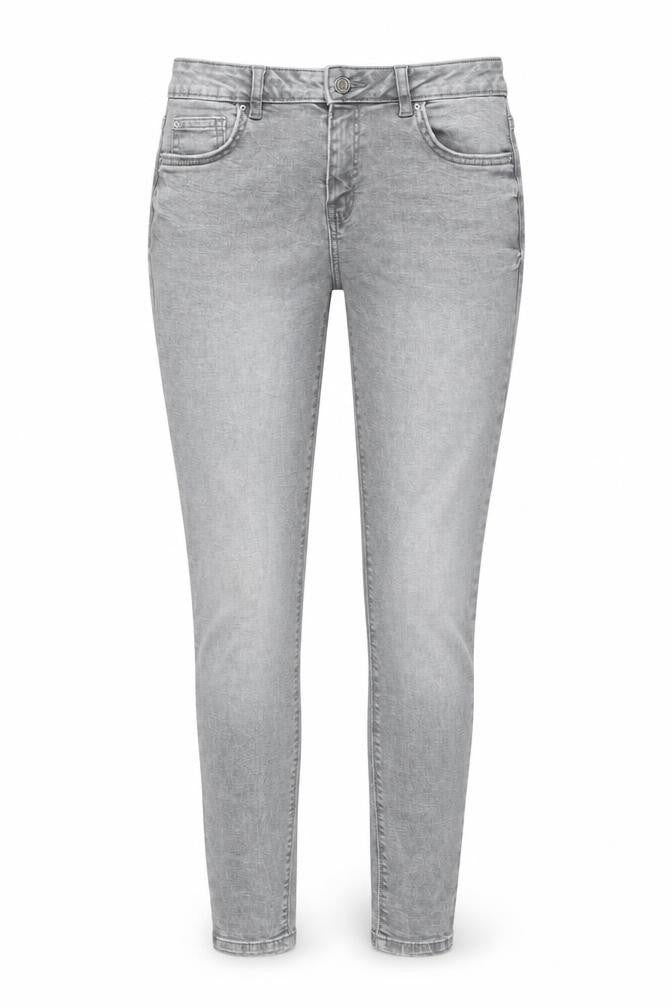 Denim & Co. Womens Grey Cotton Skinny Jeans Size 10 L29 in Regular Button