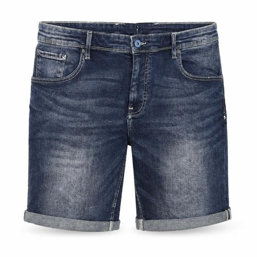 celio* Womens Blue Cotton Boyfriend Shorts Size 40 in Regular Zip