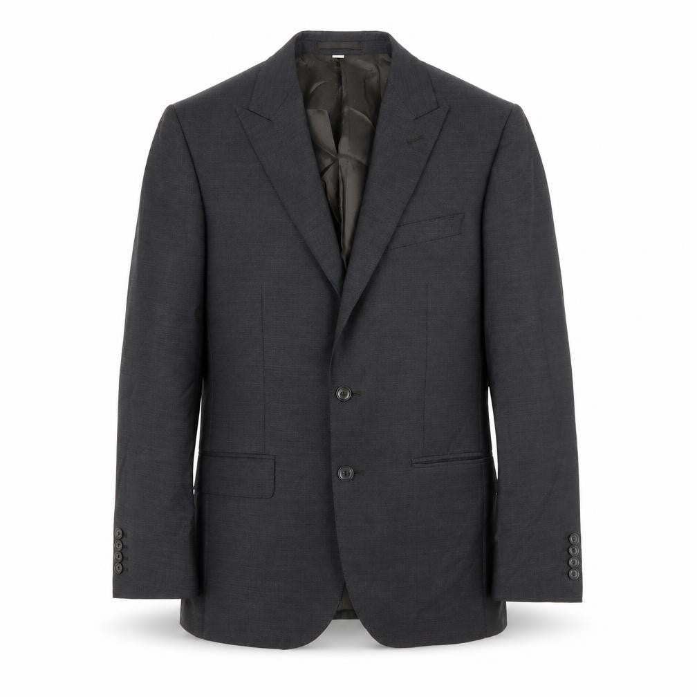 Front view of Marks & Spencer men’s grey wool jacket suit jacket, size 40, regular