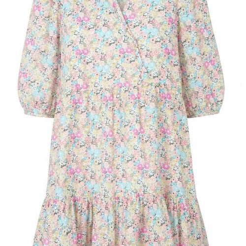 NEXT Womens Multicoloured Floral Viscose A-Line Size 12 Scoop Neck Tie
