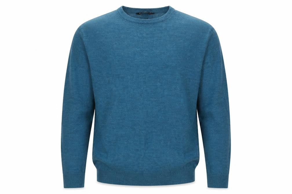 Cedar Wood State Mens Blue Round Neck Acrylic Pullover Jumper Size S Long Sleeve